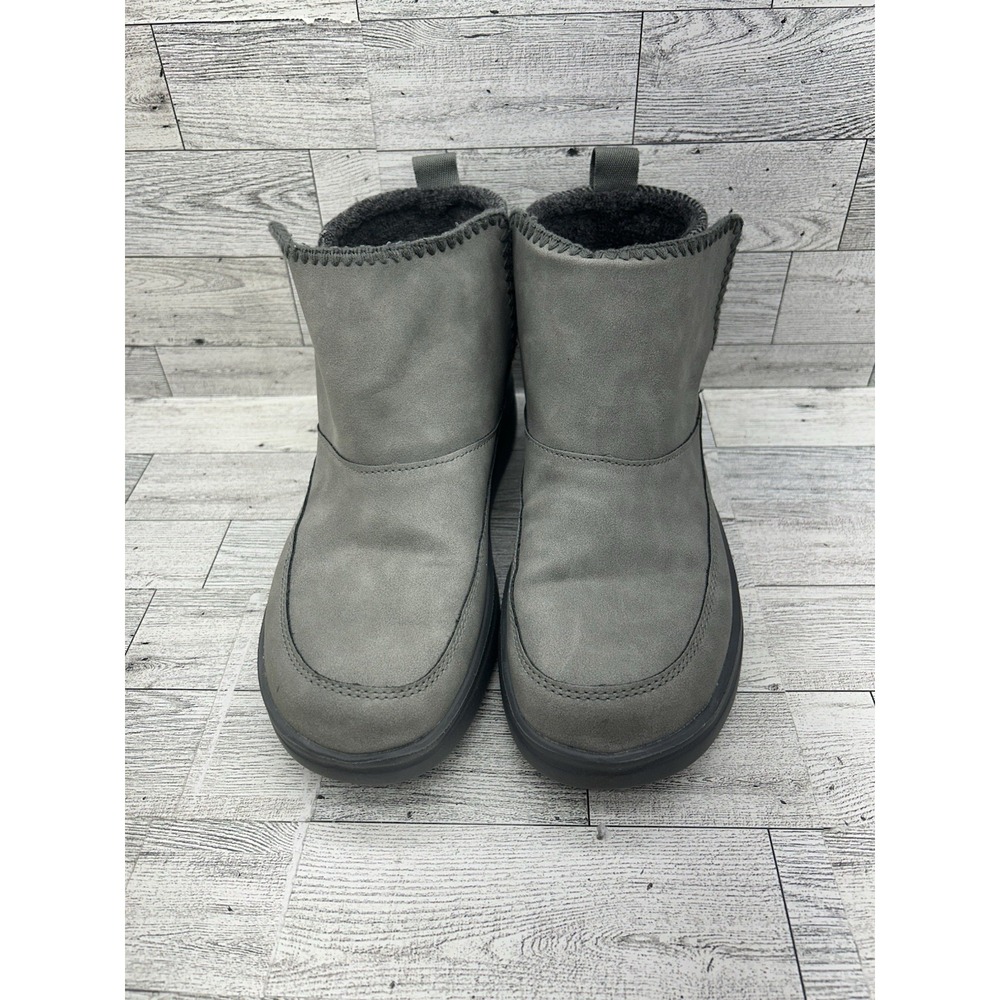 Hey Dude Mel Women's Lunar Stone Gray Suede Cushioned Ankle Boots Booties Size 7